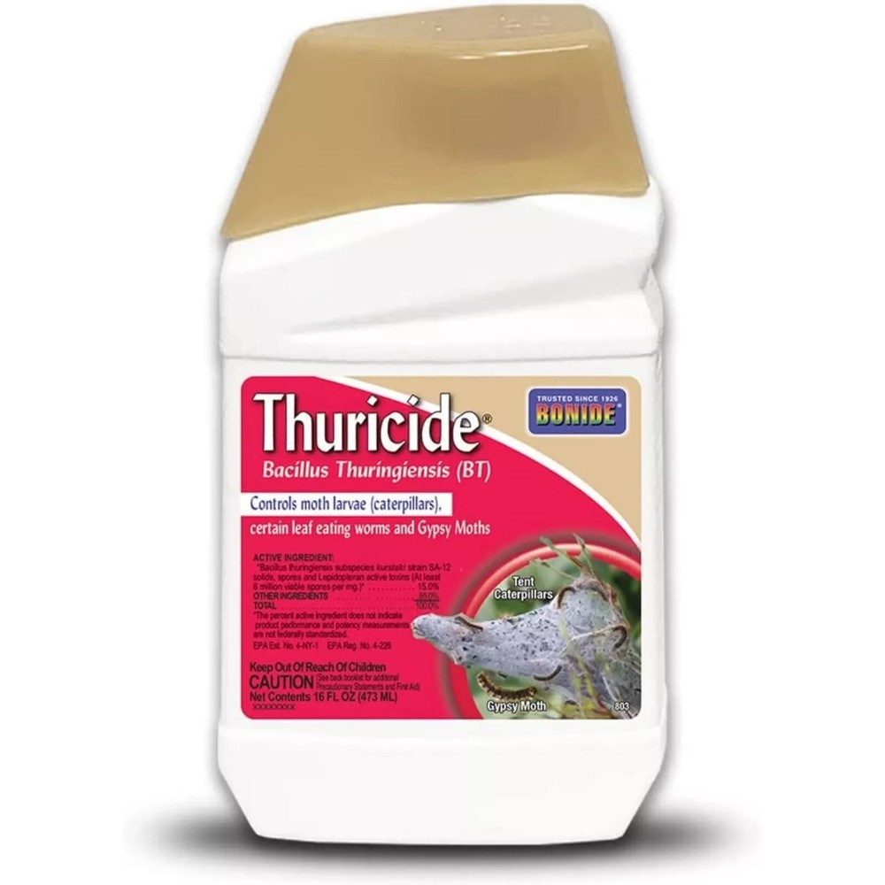 Bonide Thuricide (BT) Liquid Insect Control, Concentrate 16 oz