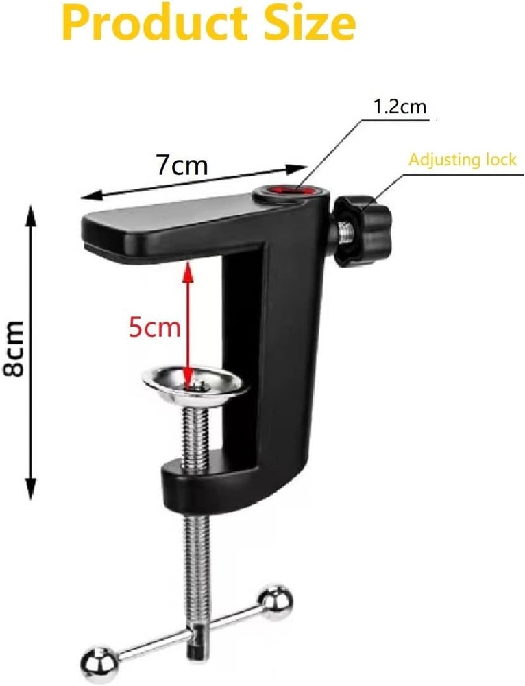 Adjustable Desk Light Mount Clamp
