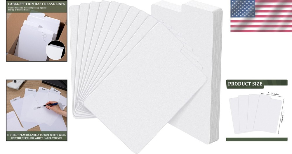 Durable 15-Piece Comic Book Tab Dividers - Organize Your Collection Elegantly