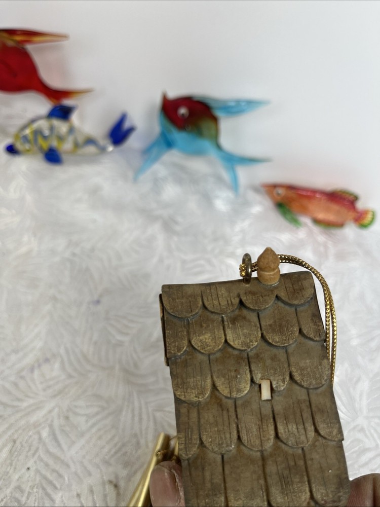 Vintage Avon Ceramic Birdhouse Windchime