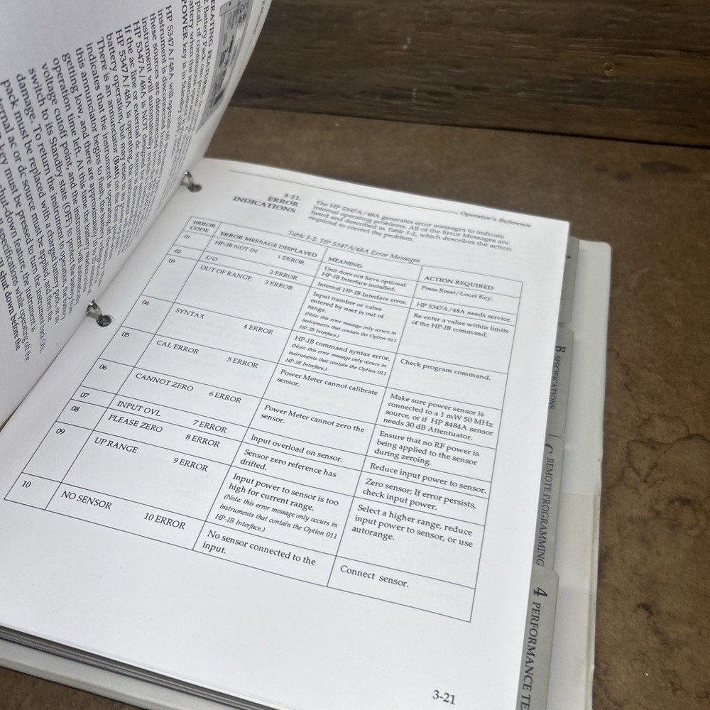 HP 5347A/48A Microwave Counter/power Operating Programming Manual