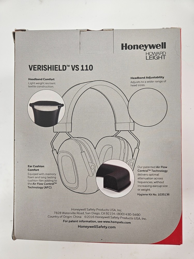 Honeywell Verishield Ear Protection Earmuff VS 110