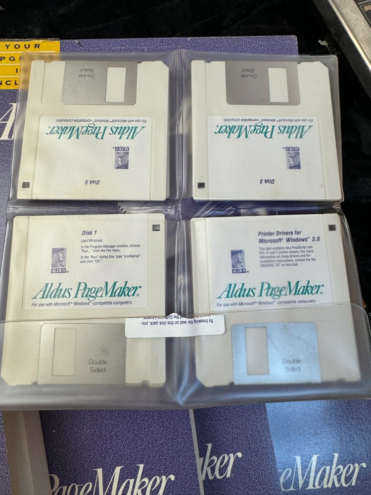 Aldus PageMaker for Windows Upgarde 3.5 Media