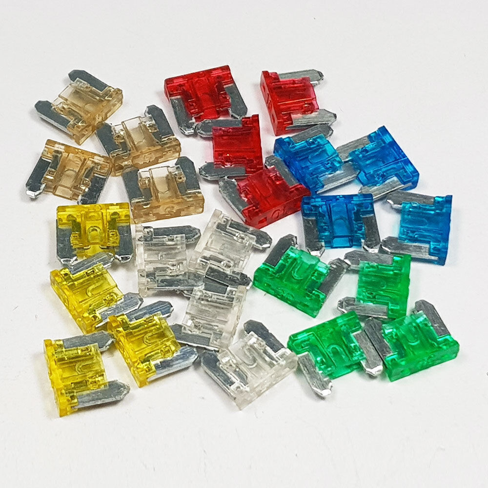 Mixed Low Profile Mini Car Van Auto Micro Blade Fuse Assorted Kit 5A-30A 30PCS