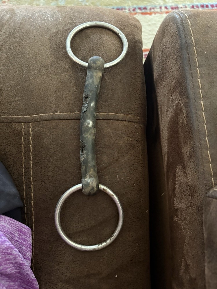 Loose Ring Rubber Mouth Snaffle Bit