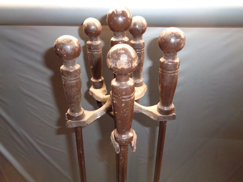 Dagan Five Piece Fireplace Tool Set - Model # Unknown - Needs clean up