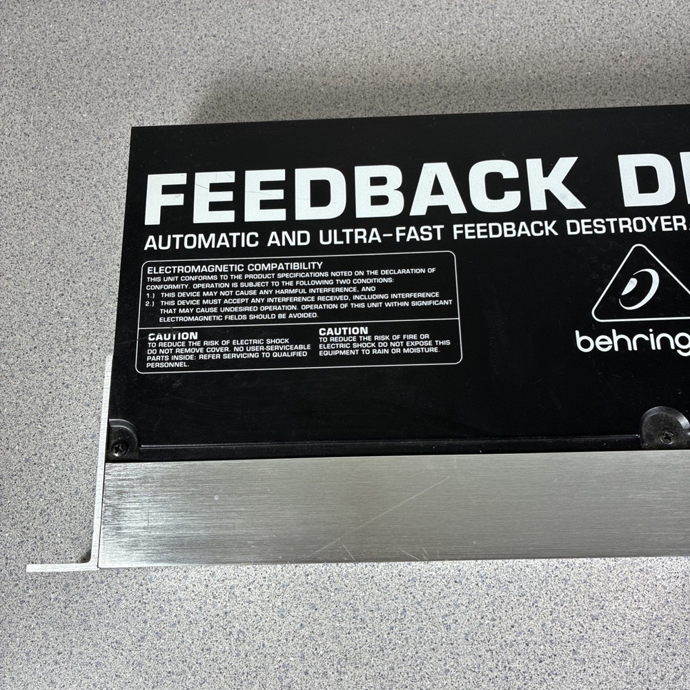 Behringer Feedback Destroyer FBQ1000 Rack Mount Parametric Equalizer Ultra Fast
