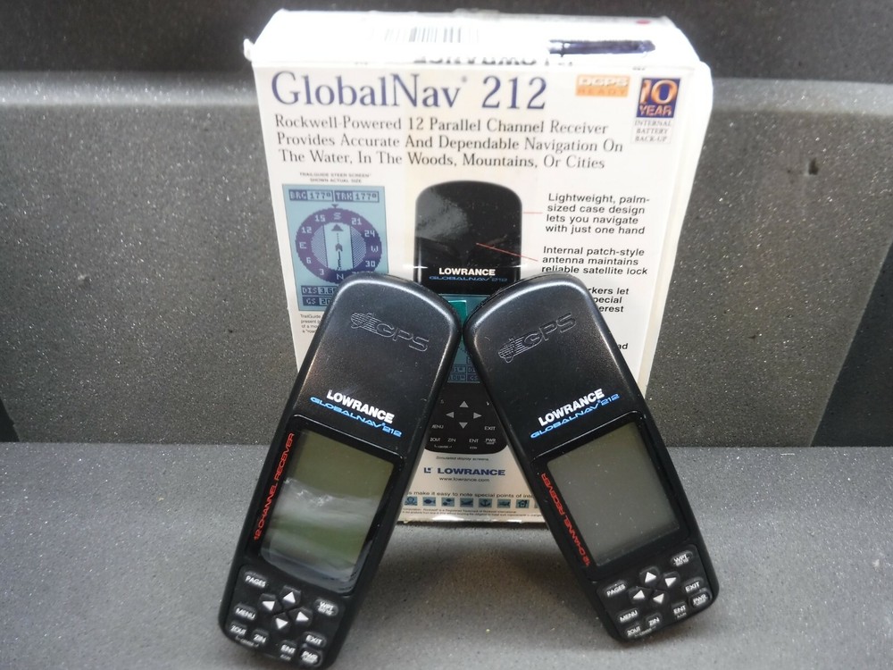 GlobalNav 212, Two Units In One Box (Used) ** Both Units Powers On **