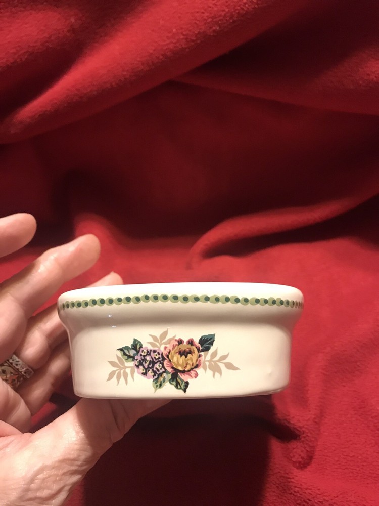 Croscill Floral NELSON Bathroom  Soap Dish  EUC