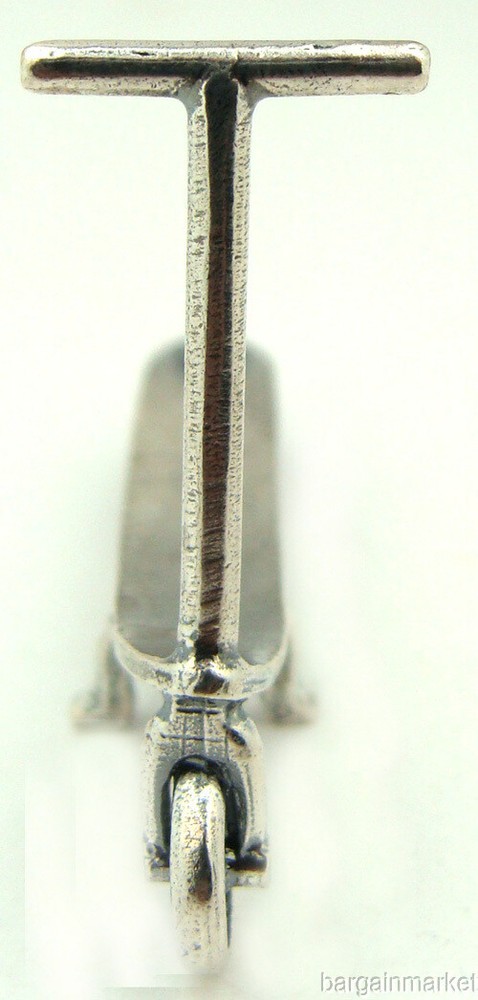 Miniature Solid Sterling Silver Toy Scooter #95