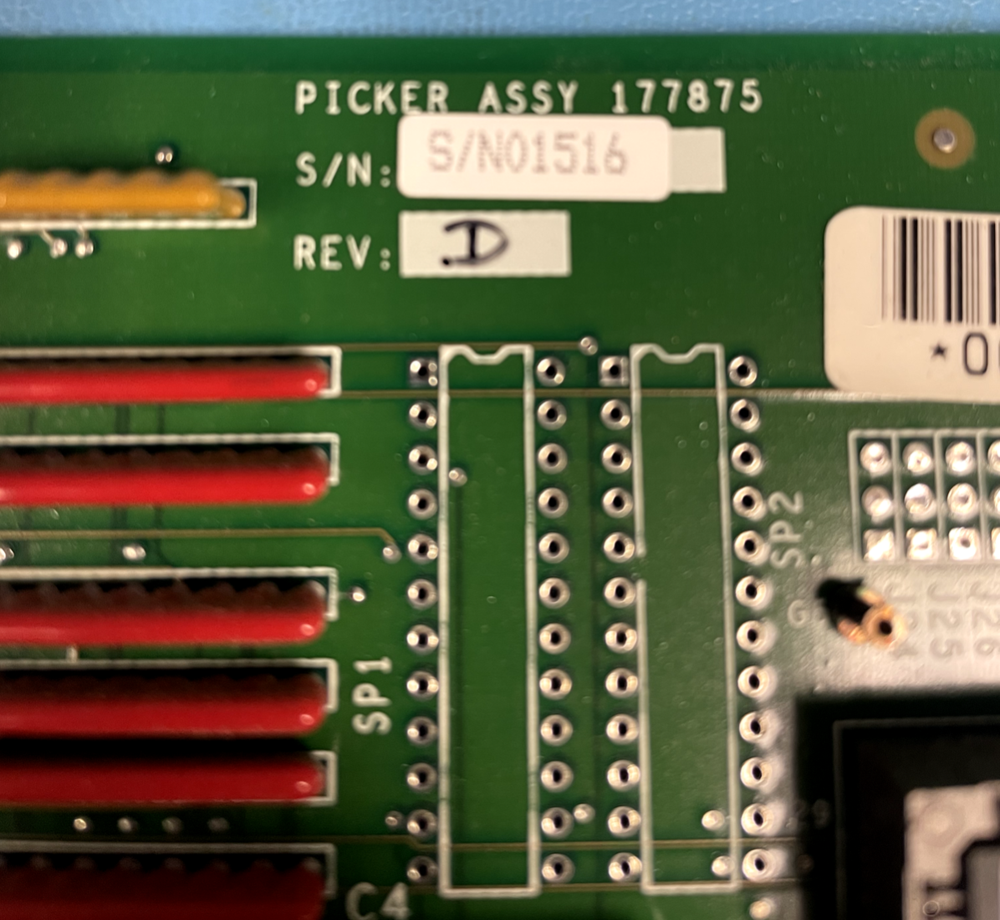 Picker 177875 REV. D Volume Imaging Memory Board T45775