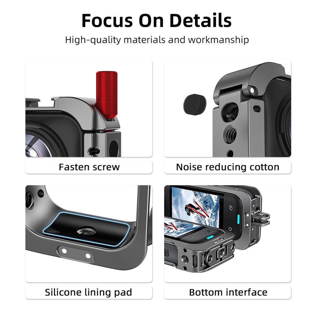 New Protective Frame Kit with Lens Cap For Insta360 X5 Camera Accessory