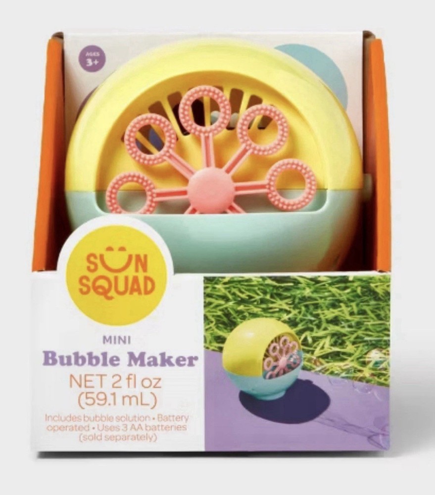 Bubble Maker - Sun Squad™ Pineapple - Battery Bubble Blower - New in Box