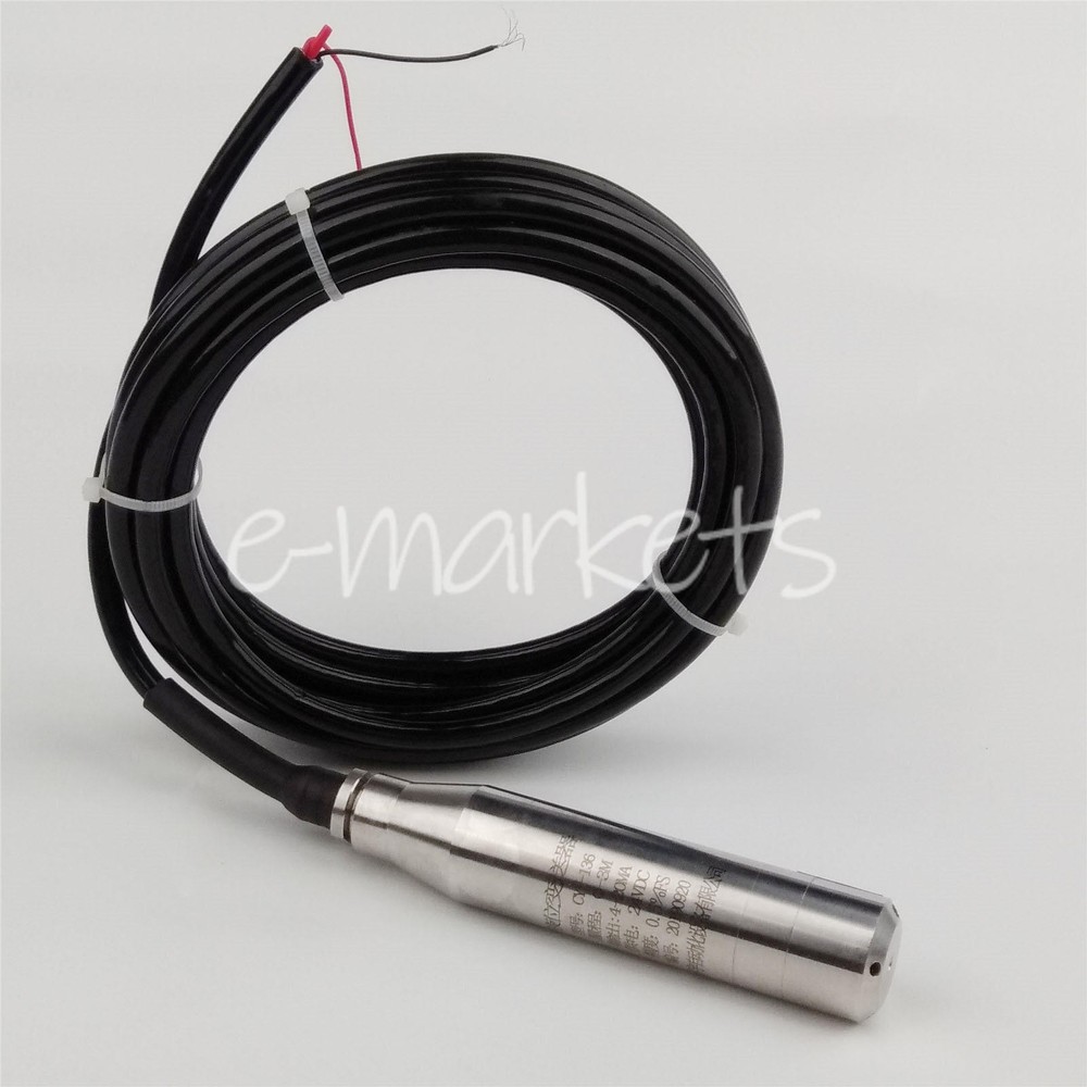 ONE 4-20MA 3.0m Range Water Level Transmitter Liquid Level Transducer Sensor NEW