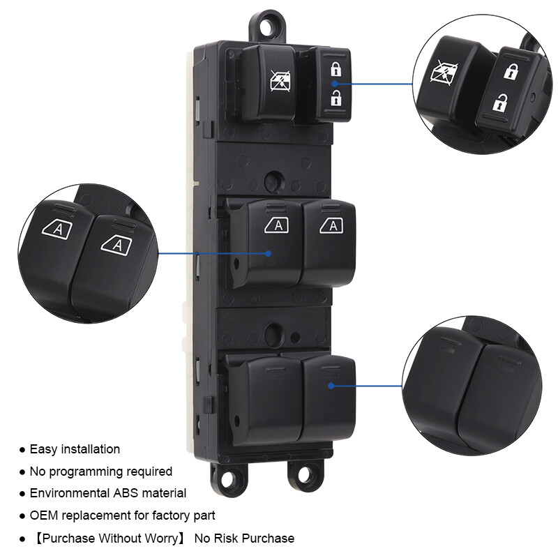 Master Power Window Control Switch Button Control for 07-12 Nissan Pathfinder