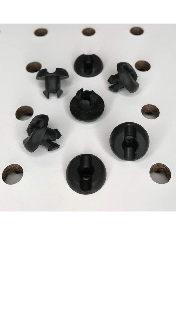 Pegboard Peg Locks 50PCS (1/8 inch, Black)