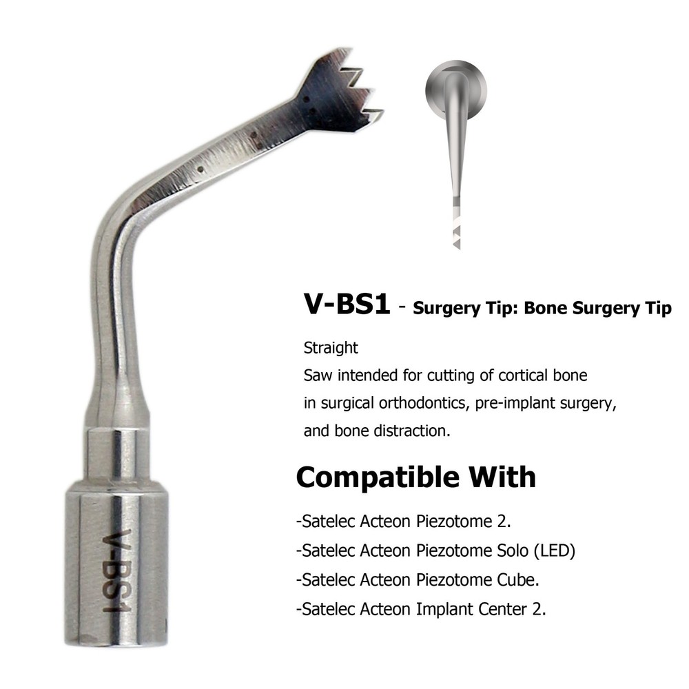ACTEON Piezotome Cube Tips Ultrasonic Bone Surgery Extraction Sinus Lift Tips Ⅱ