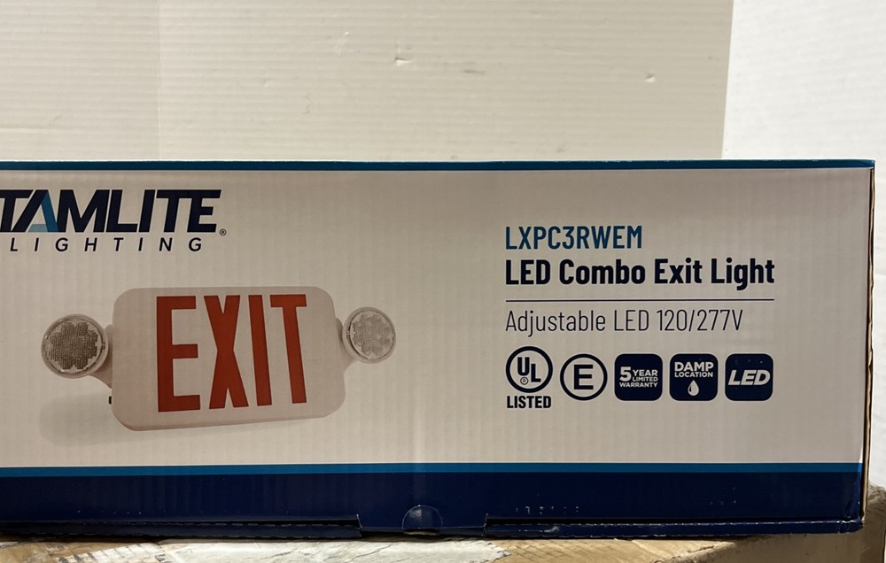 Tamlite Lighting  Combo Exit Light LXPC3RW