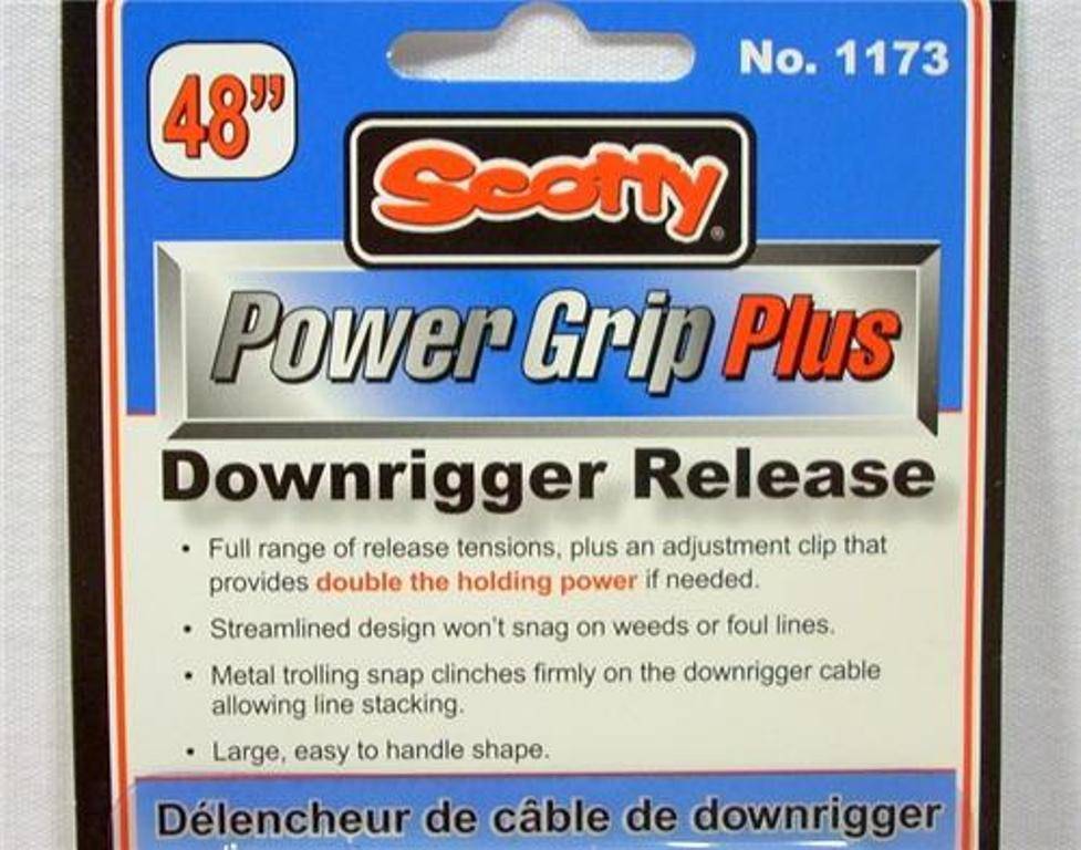Scotty Power Grip Plus Stacker Downrigger Release 1173 48" Leader Trolling Snap