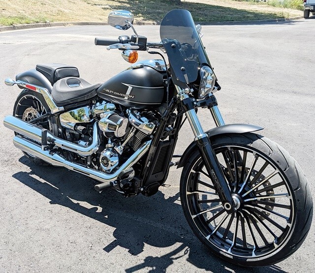 Calsci 12" Tinted Windshield for Harley Softail Standard FXST