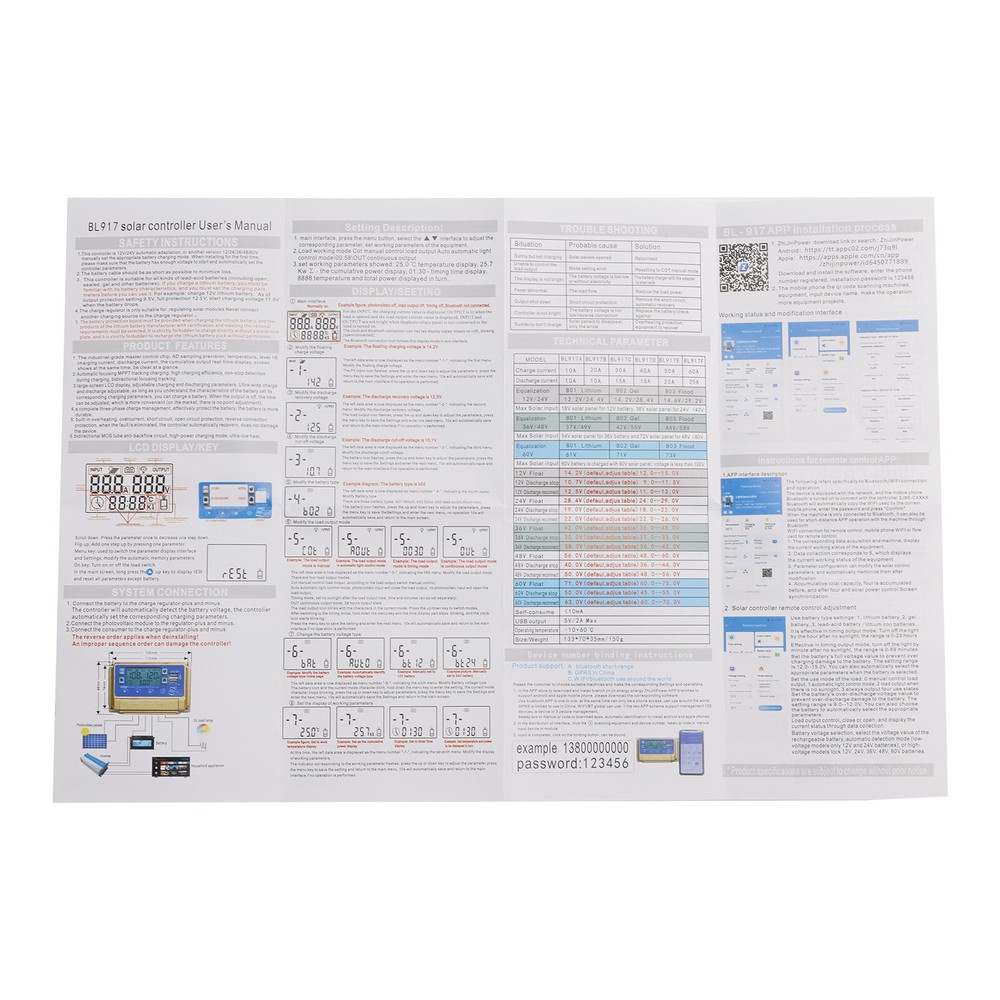 30A Embedded MPPT Solar Controller WIFI Bluetooth APP Intelligent Solar Control