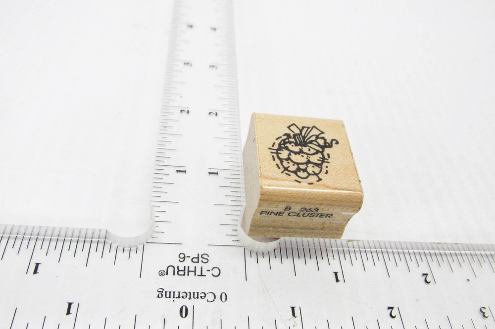 Pine Cluster Rubber Stamp - Stamp Set G204