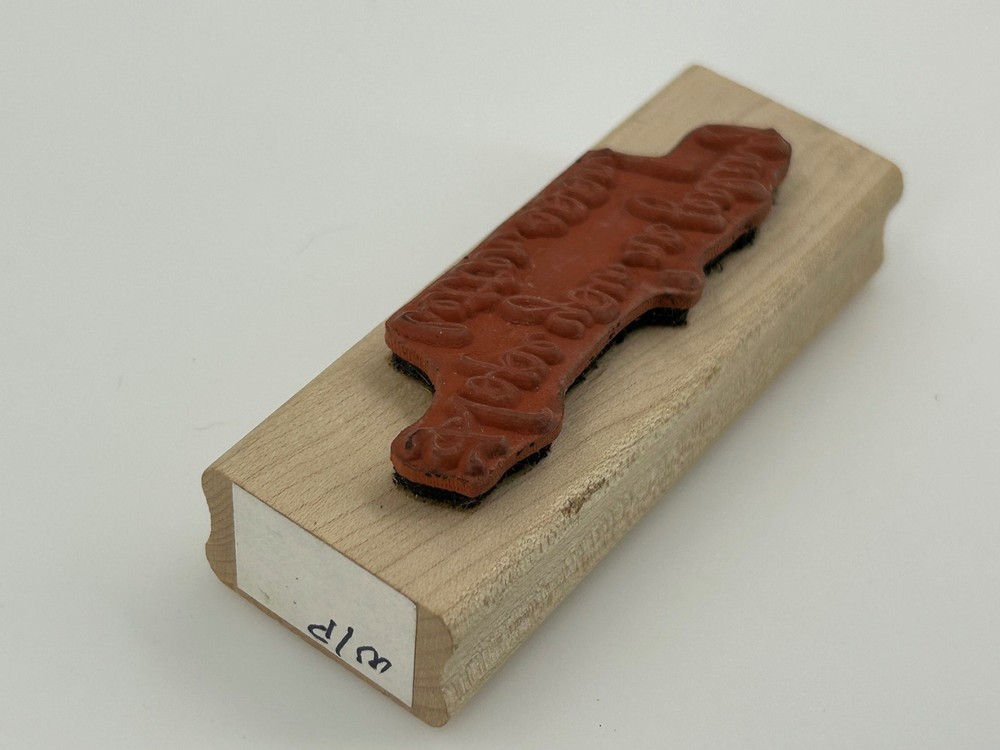 My Sentiments Exactly! Get Well Sentiment Rubber Stamp J019