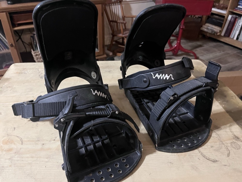 Vintage Lamar USA Snowboard Tweak Bindings w/Lib Tech Ant