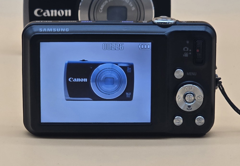 Samsung ST45 12.2MP Digital Camera Black Tested. See Description.