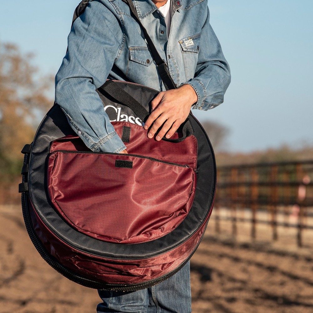 Classic Ropes Deluxe Black Ruby Basket Rodeo Team Roping Storage Bag