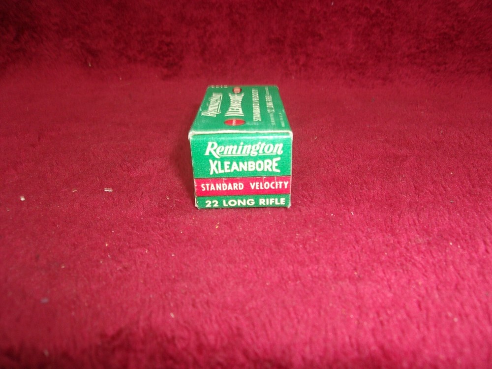 Vintage Remington Kleanbore 22 Long Rifle, Ammo Box, (Empty)
