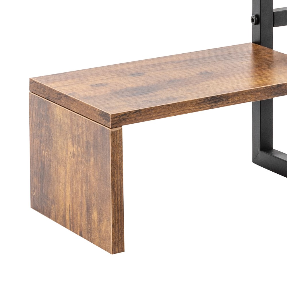 Countertop Computer Rack Desk Storage Organizer Desktop Bookshelf Display Shelf