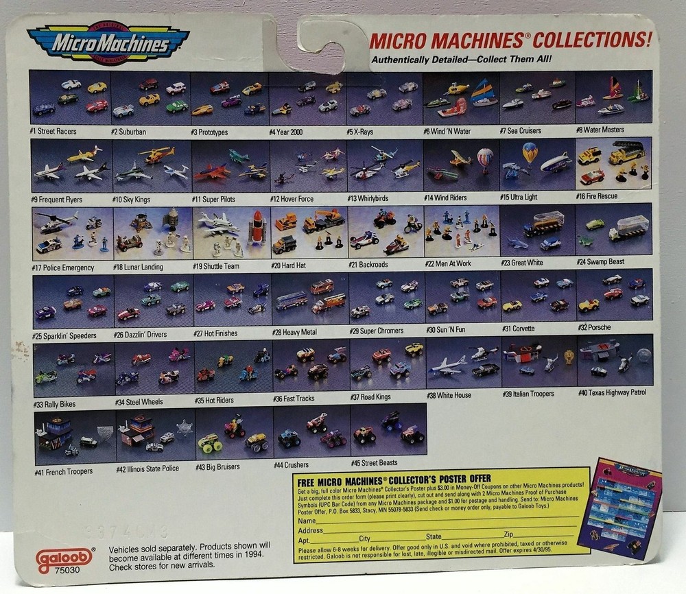 Limited Edition Micro Machines Outer Space Astronauts & Vehicles