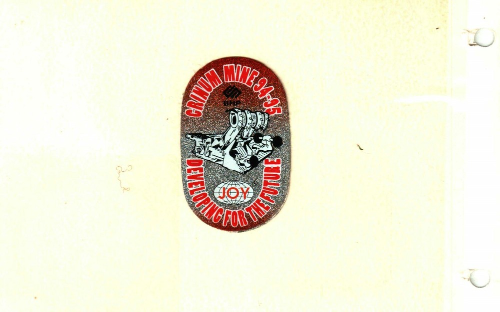 NICE AUSTRALIA JOY COAL MINING STICKER # 1327