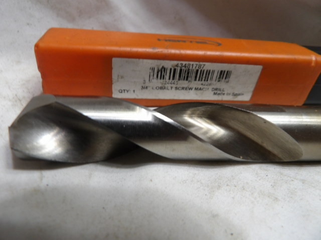 Hertel 3/4" Cobalt Screw Machine Drill