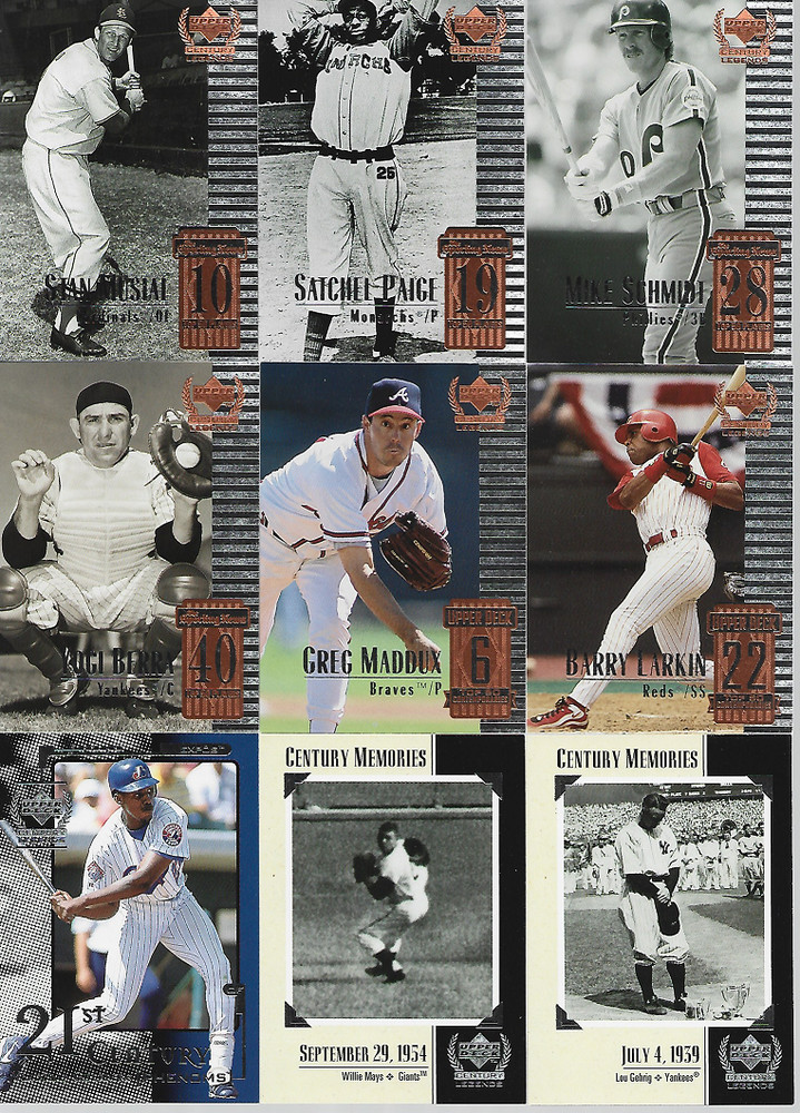 1999 UD CENTURY LEGENDS SINGLES***YOU PICK***