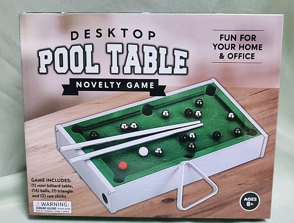 Desktop Pool Table Novelty Game NEW IN BOX B2