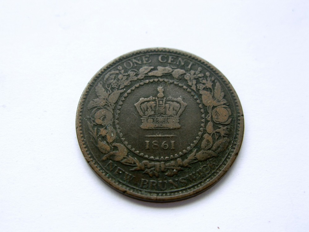 1861 New Brunswick Large One cent