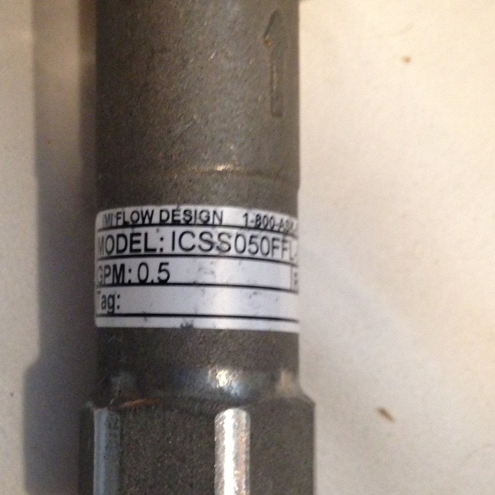 IMI Model ICSS050FFL-0.5 Inline Automatic Flow Control Value 0.5 GPM 2-32 Range