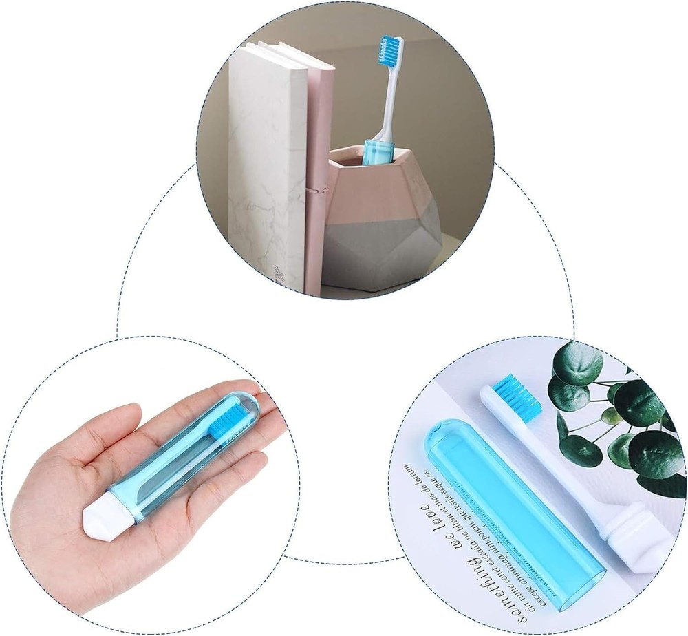 Individually Wrapped Travel Toothbrush Set - Soft Mini Brushes for Couples