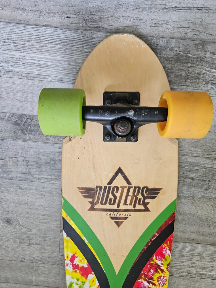 Dusters California Rasta Tie dye skateboard