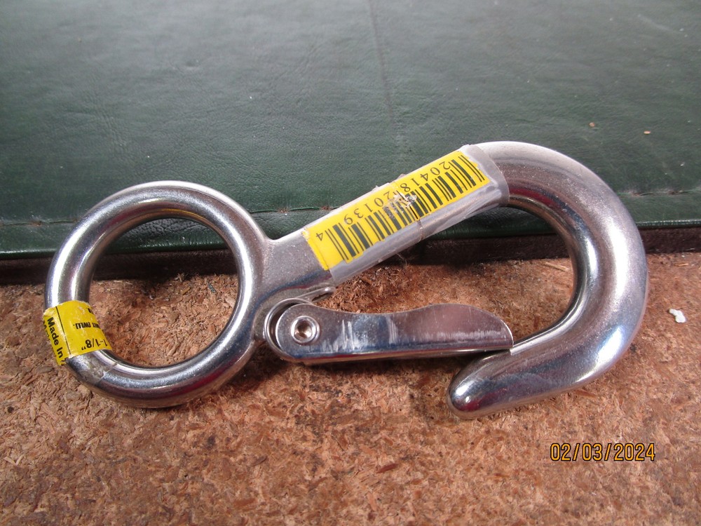 1-1/8" Stainless Steel Snap Hook