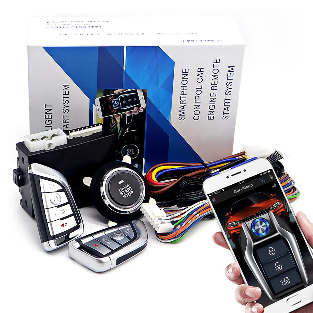 Remote Starter Car Alarms with Autostart Smart System Start Stop Ignition Button