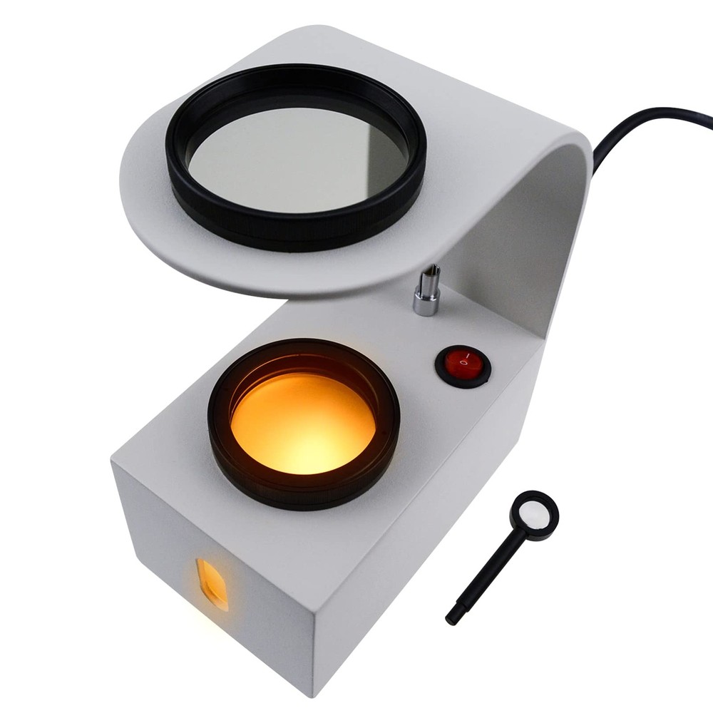 Polariscope LED Light with Glass Rotatable Filters, Desktop