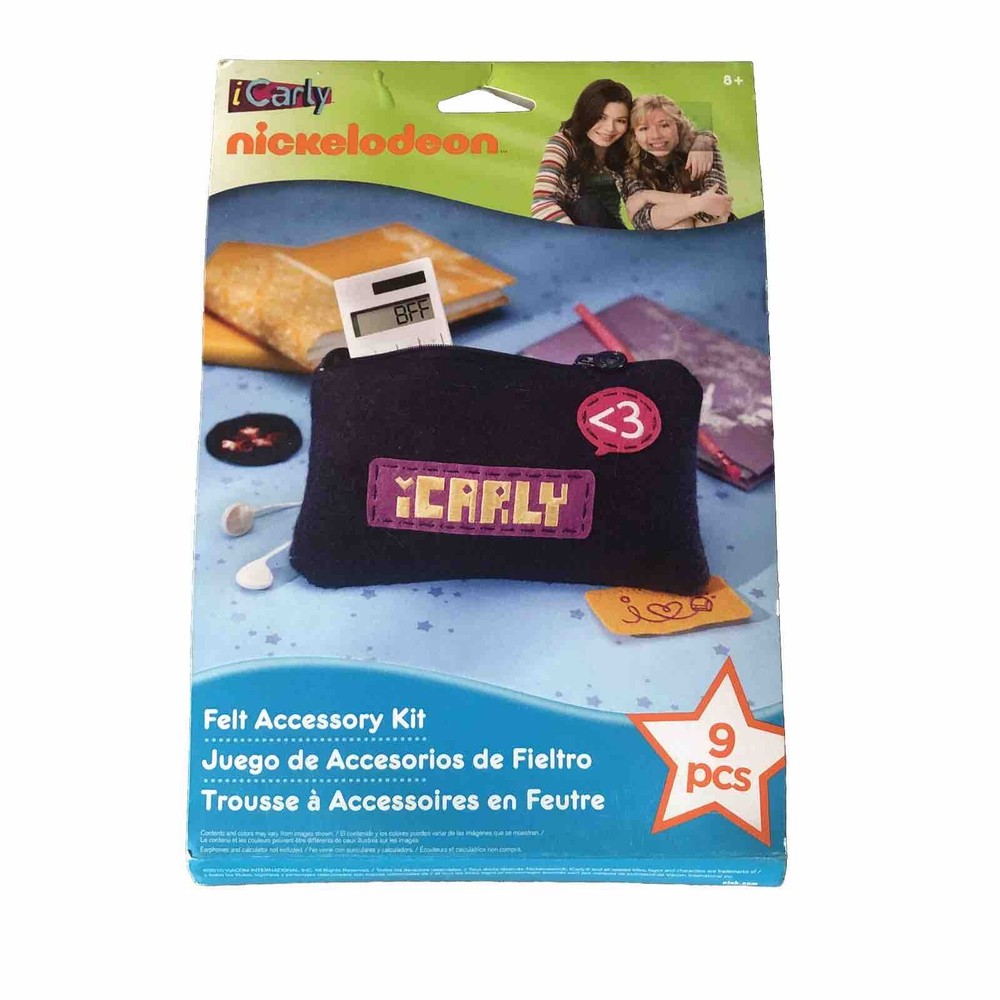 Nickelodeon iCarly Felt Accessory Kit 9 Pcs Age 8+