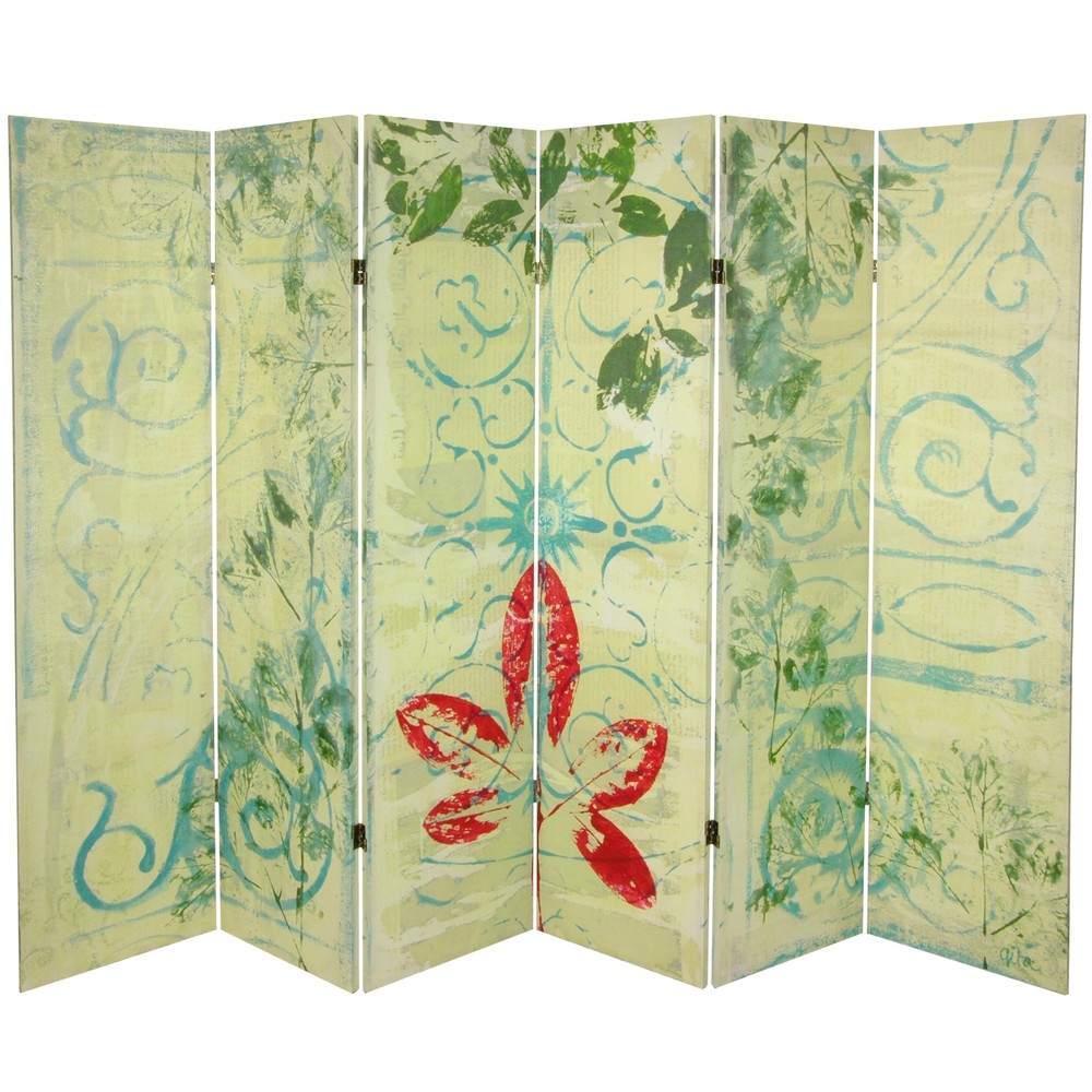 5 1/4 ft. Garden Gate Canvas Room Divider 6 Panel
