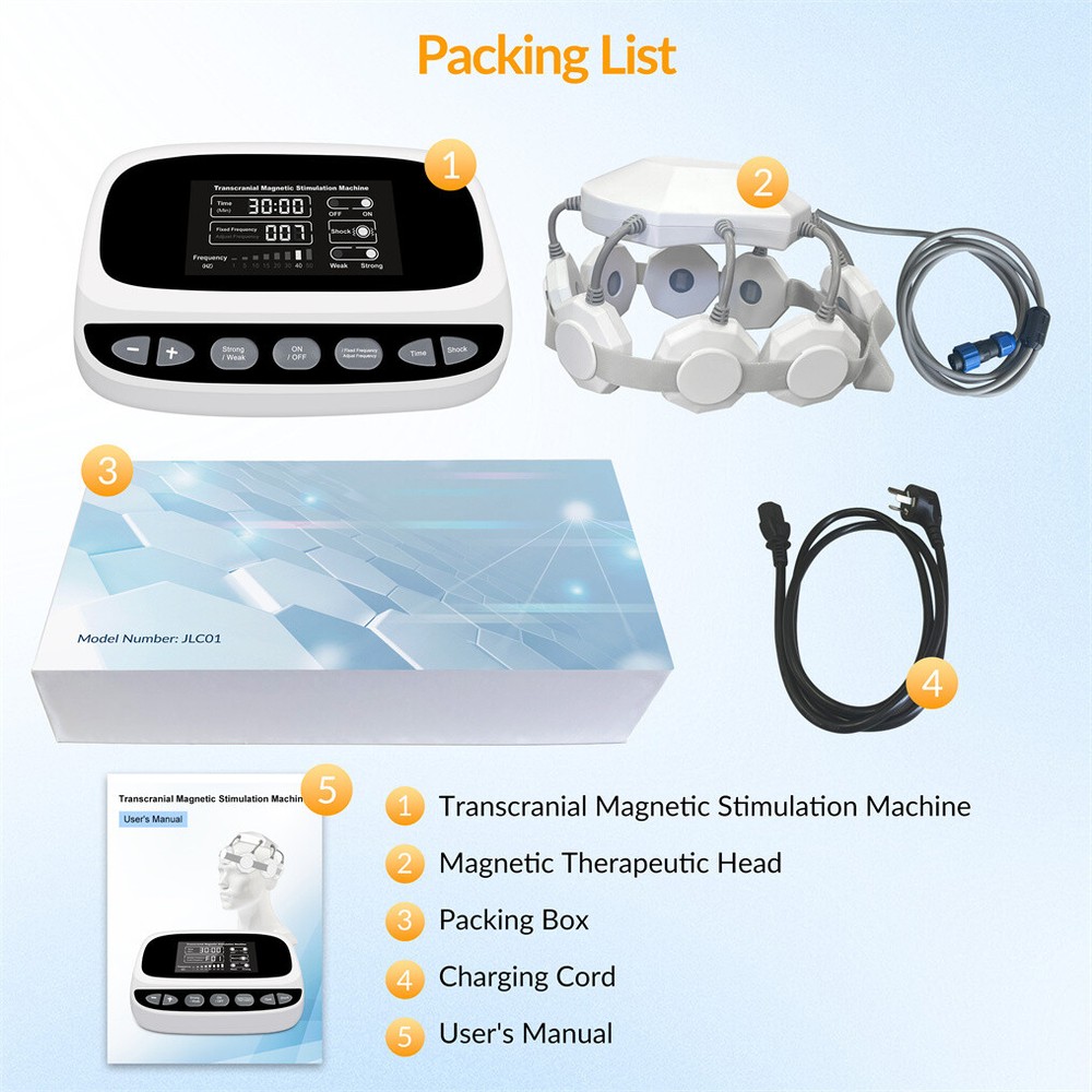 TMS Therapy Neuromodulation Device Headache Relief Relaxation Support