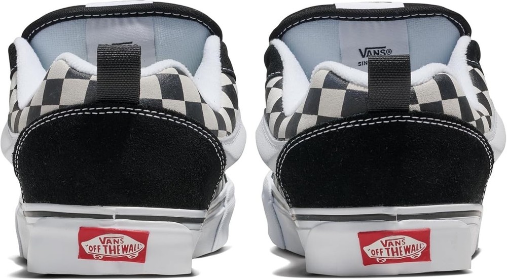Vans Knu Skool Checkerboard Shoe - Black / White