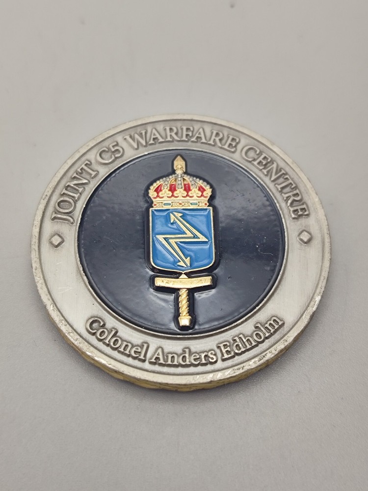 Swedish Armed Forces Colonel Anders Edholm Challenge Coin