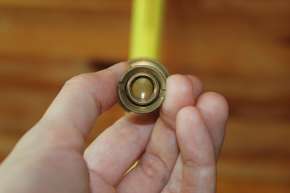 Brass Lens Vintage peep Hole microscope camera antique
